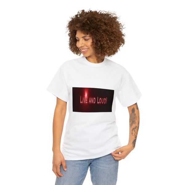 Live&Loud! Unisex Heavy Cotton Tee - Image 3