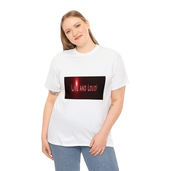 Live&Loud! Unisex Heavy Cotton Tee - Image 4