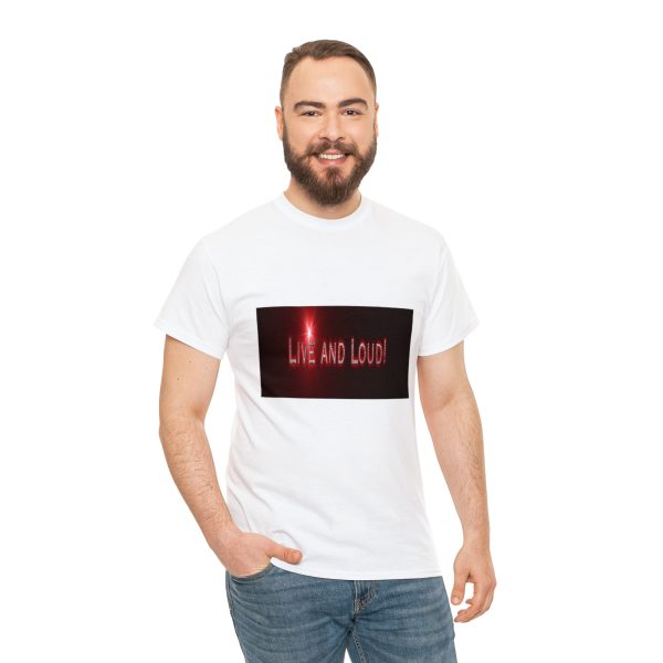 Live&Loud! Unisex Heavy Cotton Tee - Image 5