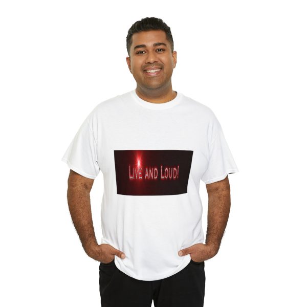 Live&Loud! Unisex Heavy Cotton Tee - Image 8