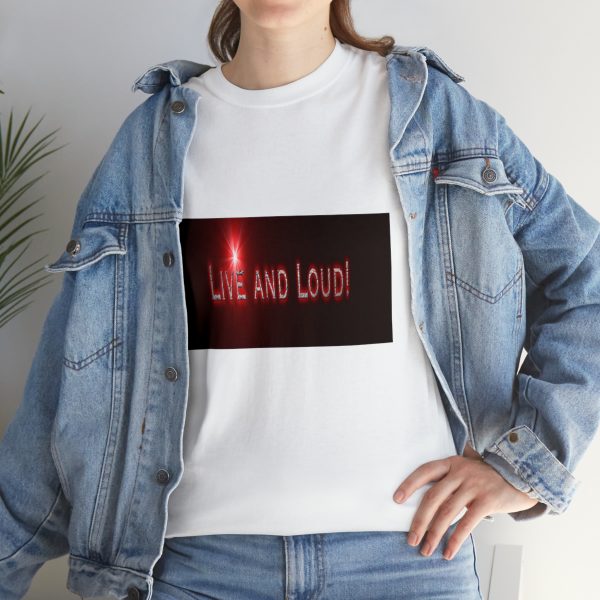 Live&Loud! Unisex Heavy Cotton Tee - Image 9