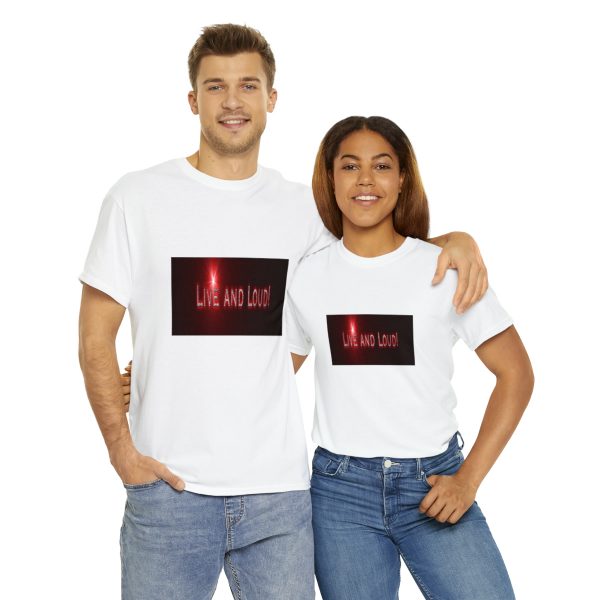 Live&Loud! Unisex Heavy Cotton Tee - Image 10