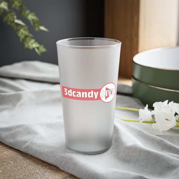 3DCANDY LIVE Frosted Pint Glass, 16oz - Image 5