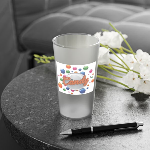 3DCANDY Frosted Pint Glass, 16oz - Image 6